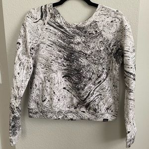 KORAL activewear sweatshirt back zipper detail size small